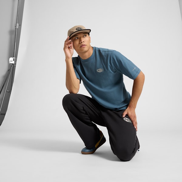 PUMA NYC Long Run Twill Camp Cap, MEDIUM BEIGE, extralarge