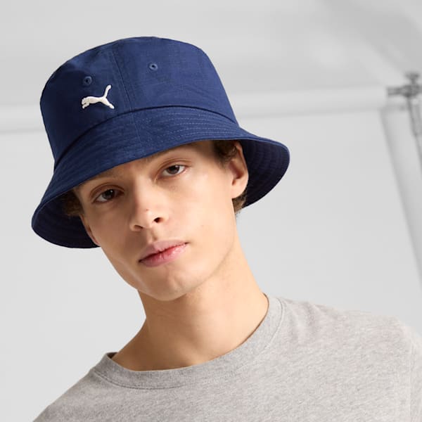 Ripstop Bucket Hat, BLUE/TAN, extralarge