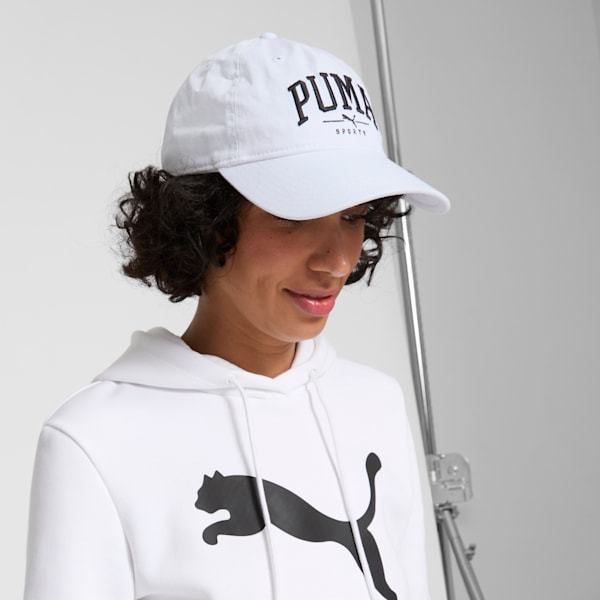 Gorra deportiva ajustable para mujer PUMA, WHITE, extralarge