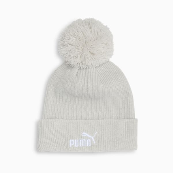 Gorro Pom Pom de canalé, LT PASTEL GREY, extralarge