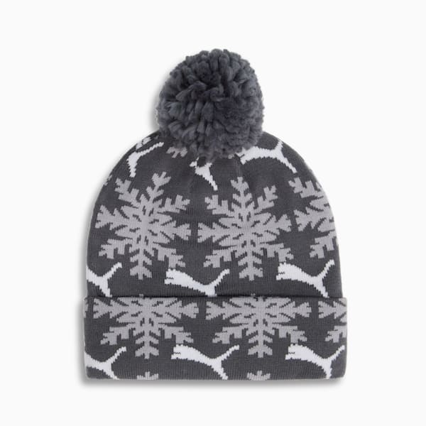 Gorro de invierno Fair Isle Pom Pom, DARK GREY, extralarge