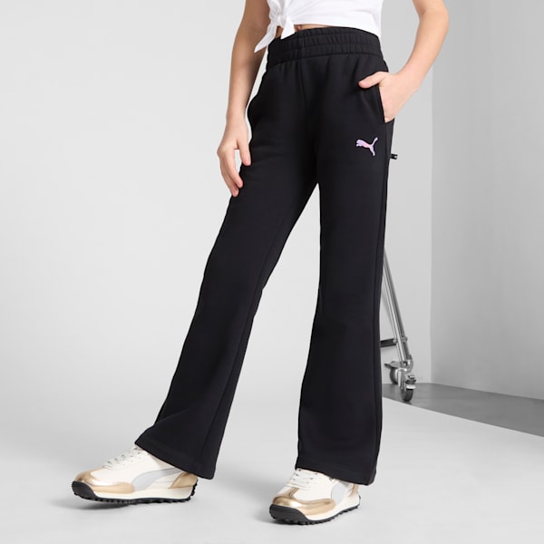 Galactic Pack Big Kids' Flare Pants, PUMA BLACK, extralarge
