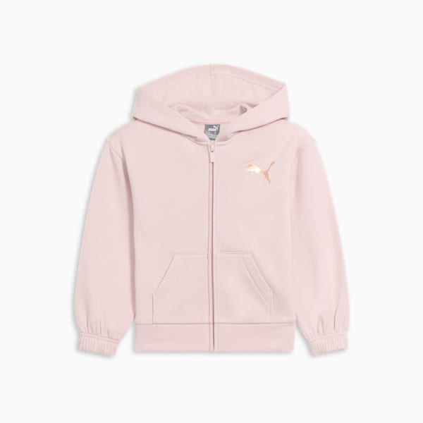 Class Act Little Kids' Full-Zip Hoodie, MAUVE MIST, extralarge