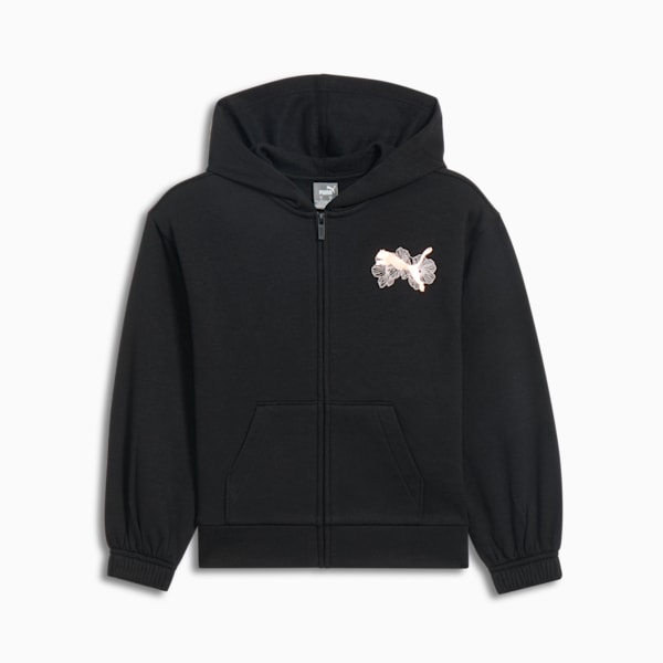Sudadera con capucha y cierre completo para niños grandes Class Act, PUMA BLACK, extralarge
