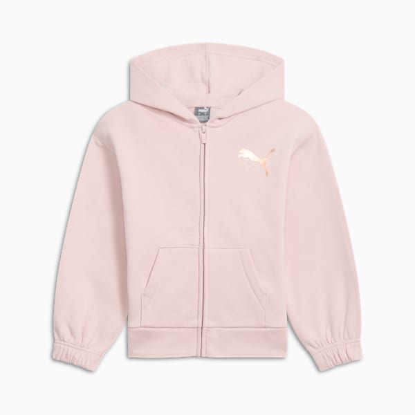 Class Act Big Kids' Full-Zip Hoodie, MAUVE MIST, extralarge