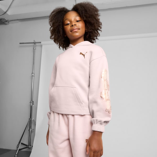 Class Act Big Kids' Hoodie, MAUVE MIST, extralarge