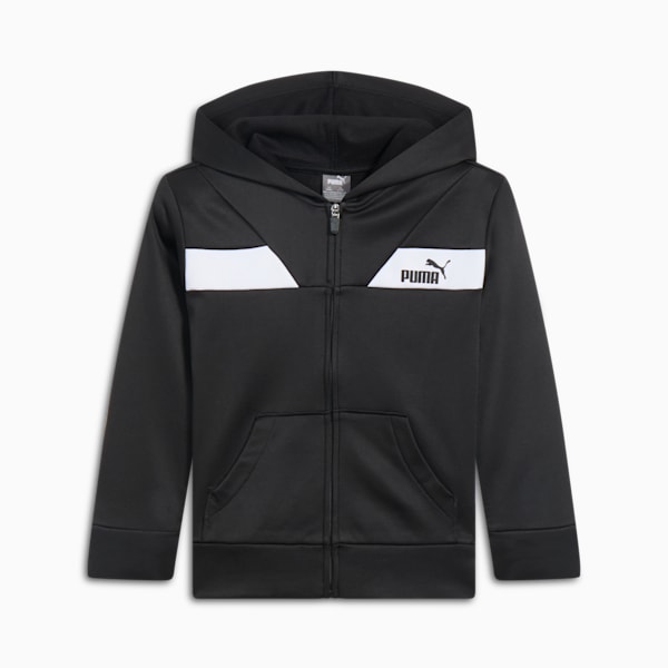 Sudadera con capucha para niños pequeños PUMA Power Pack, PUMA BLACK, extralarge