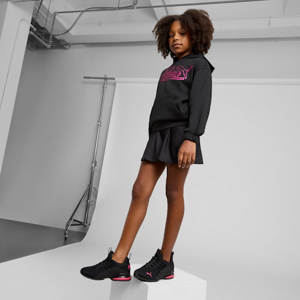 Sudadera con capucha Vibe Check Pack para niños grandes, PUMA BLACK, extralarge