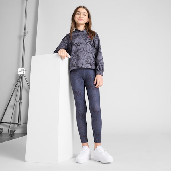 Vibe Check Big Kids' Hoodie, PUMA BLACK, extralarge
