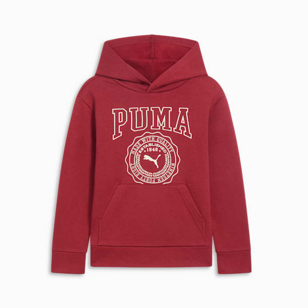 PUMA Squad Big Kids' Hoodie, INTENSE RED, extralarge