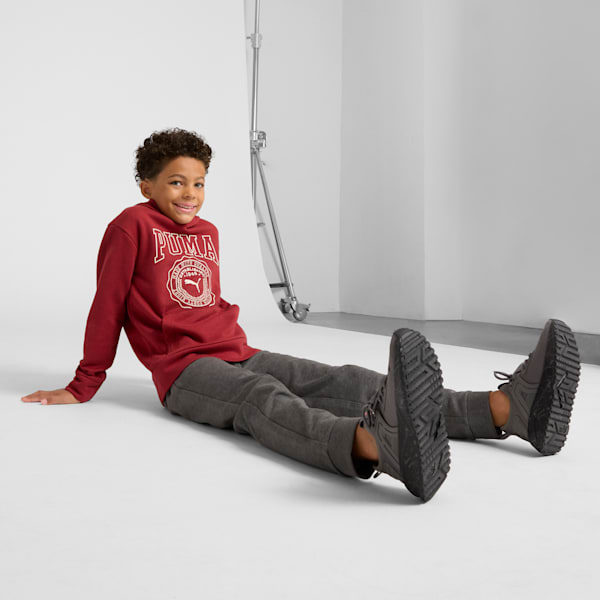 PUMA Squad Big Kids' Hoodie, INTENSE RED, extralarge