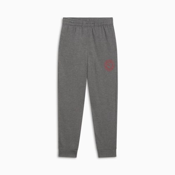 PUMA Squad Big Kids' Pants, CHARCOAL HEATHER, extralarge