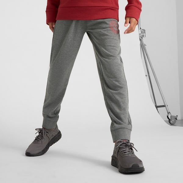 PUMA Squad Big Kids' Pants, CHARCOAL HEATHER, extralarge