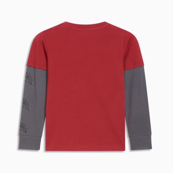 T-shirt à manches longues Vibe Check Pack Enfant, INTENSE RED, extralarge