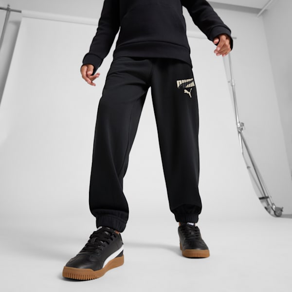 Vibe Check Pack Big Kids' Sweatpants, PUMA BLACK, extralarge