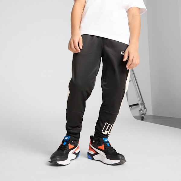 Pants de vellón Vibe Check para niños grandes, PUMA BLACK, extralarge