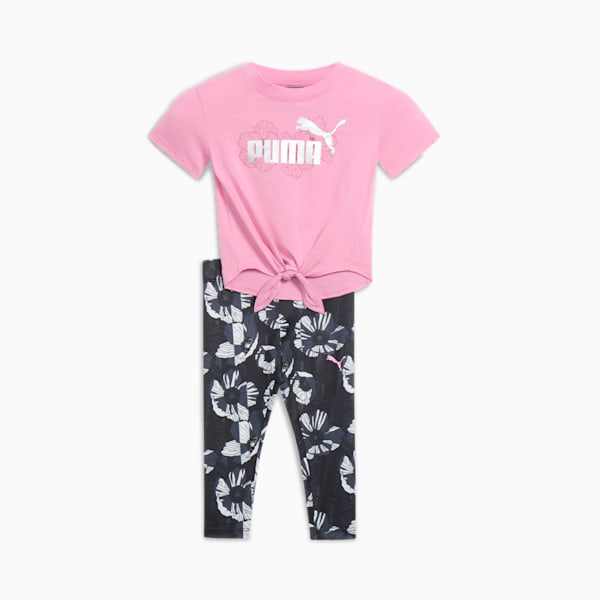 Conjunto de 2 piezas para niños pequeños de playera y mallón floral, MAUVED OUT, extralarge
