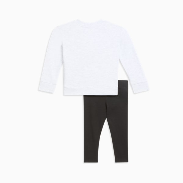 2-Piece Wave Logo Toddlers' Set, WHITE HEATHER, extralarge