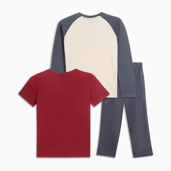 Ensemble 3 pièces manches longues/manches courtes II Enfant, GALACTIC GREY, extralarge