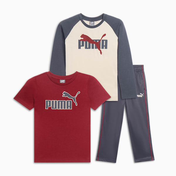 Ensemble 3 pièces manches longues/manches courtes II Enfant, GALACTIC GREY, extralarge