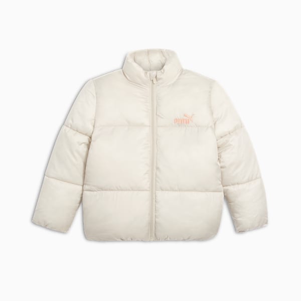 PUMA GIRLS Little Kids' Puffer Jacket, DESERT DUST, extralarge