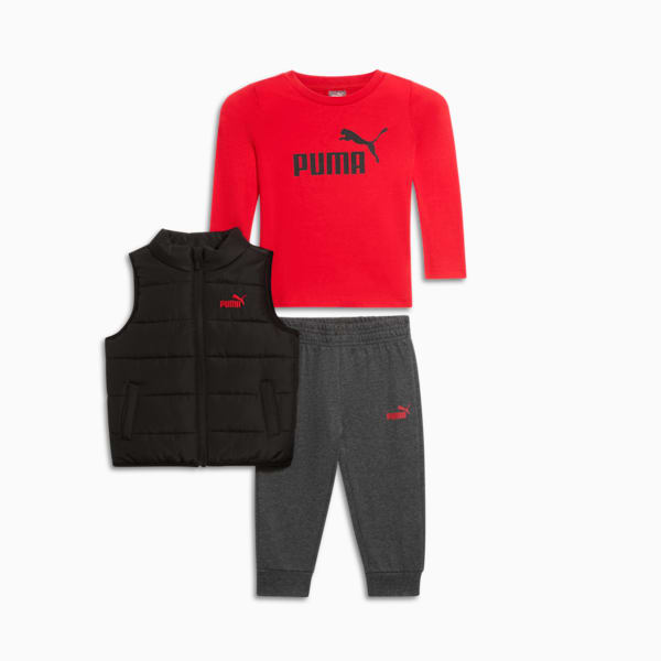 Conjunto de 3 piezas para niño pequeño, PUMA BLACK, extralarge
