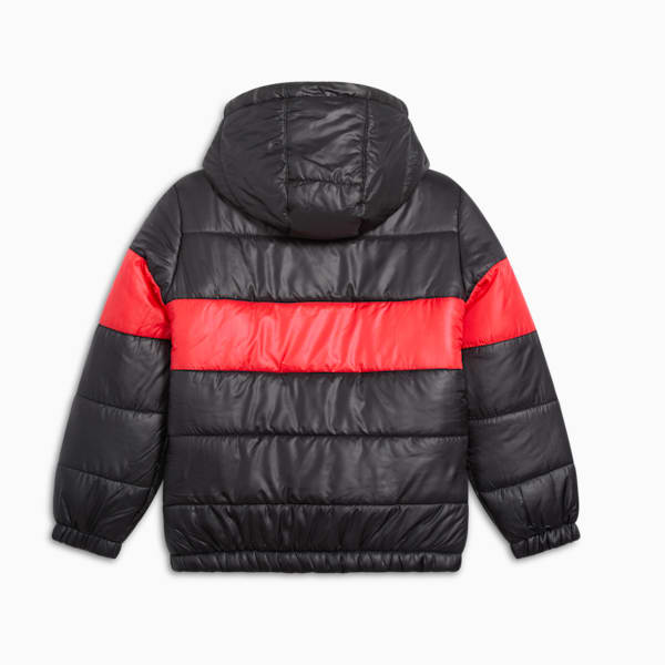 Color Block Big Kids Zip Up Puffer Jacket