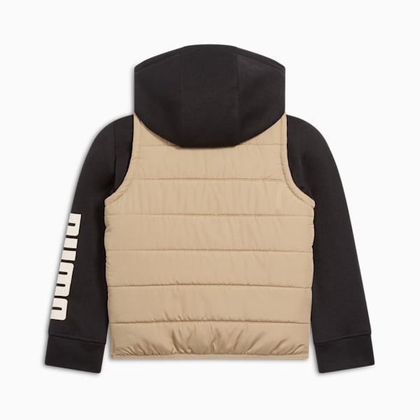 PUMA Little Kids' Fleece Jacket, OAK BRANCH, extralarge