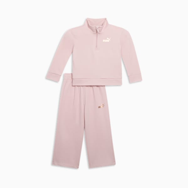 Conjunto de chamarra y pants de vellón de 2 piezas para infantes, MAUVE MIST, extralarge