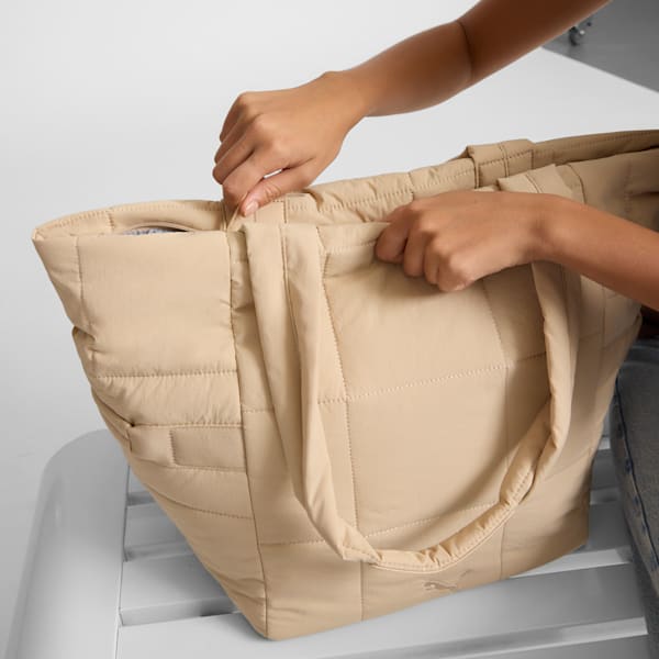 Lush Tote Bag, KHAKI, extralarge