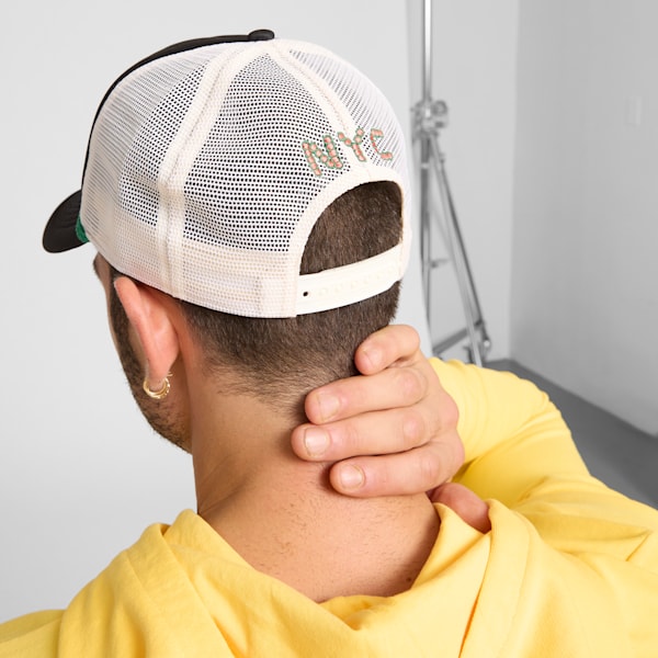 Lorimer Trucker Cap, BLACK, extralarge