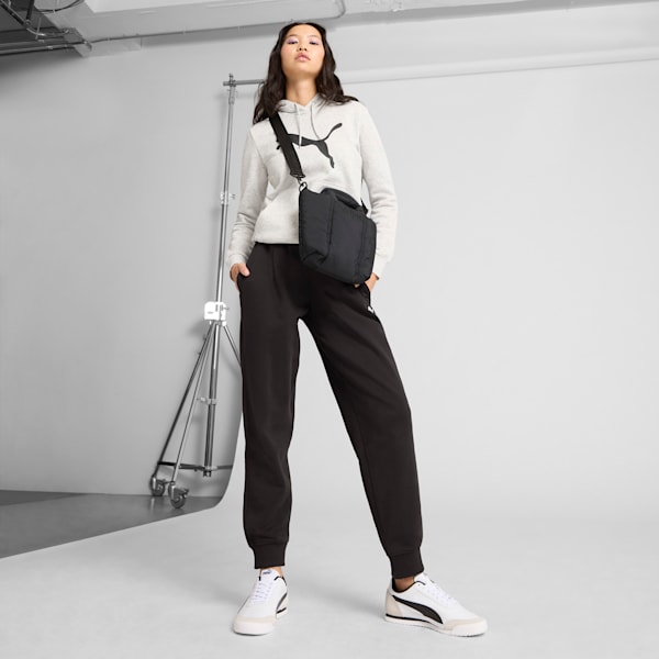 PUMA Puffer Mini Tote Bag, BLACK TRADITIONAL, extralarge