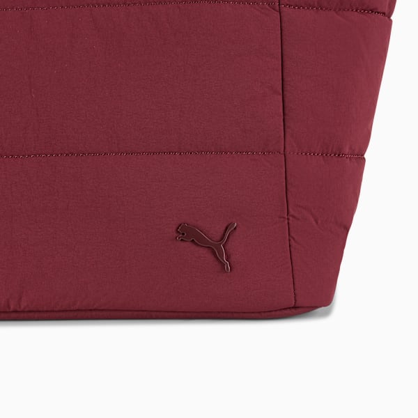 PUMA Plush Delux Tote Bag, BURGUNDY, extralarge