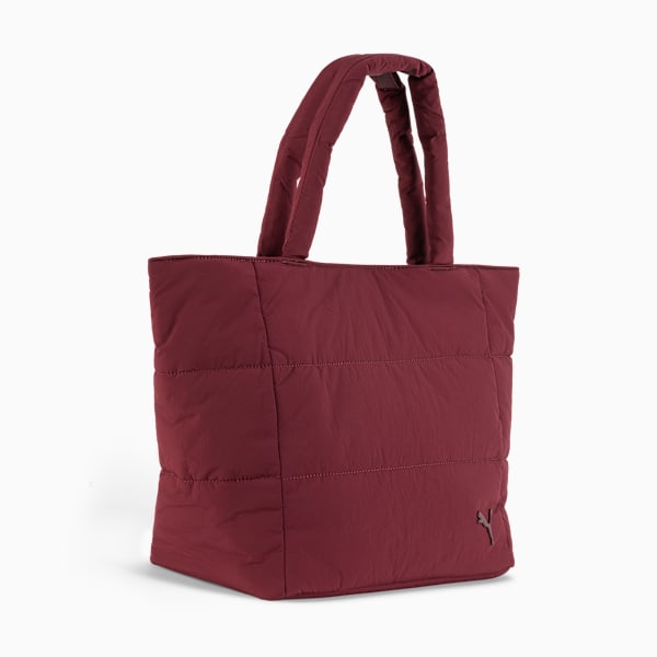 PUMA Plush Delux Tote Bag, BURGUNDY, extralarge