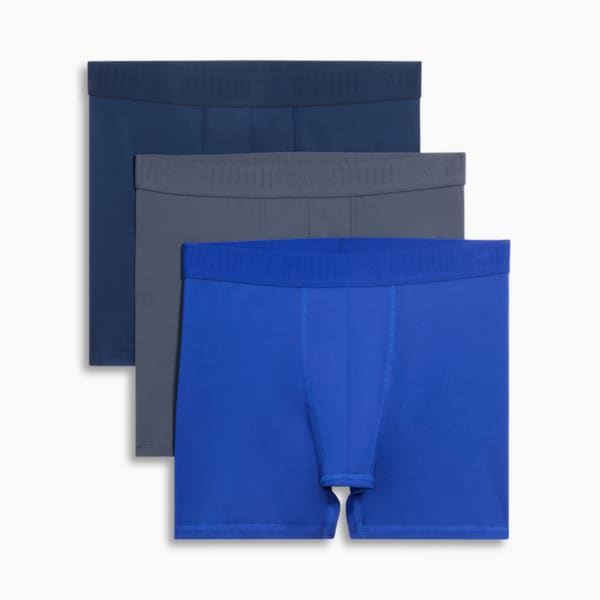 Men's Athletic Fit Boxer Briefs (3 Pack), BRIGHT BLUE, extralarge