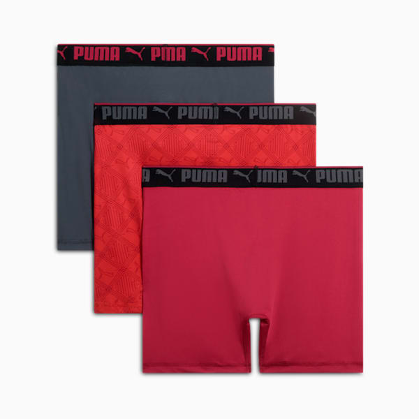 Men's Boxer Briefs (3 Pack), RED / GREY, extralarge
