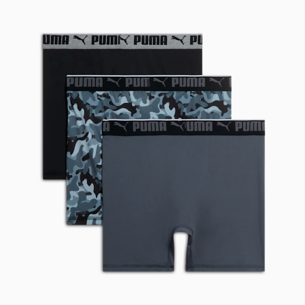 Men's Sportstyle Camo Boxer Briefs (3 Pack), BLACK / GREY, extralarge