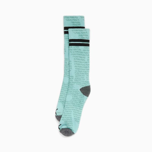 Men's Extended Terry Crew Socks (1 Pair), LIGHT PASTEL GREEN, extralarge