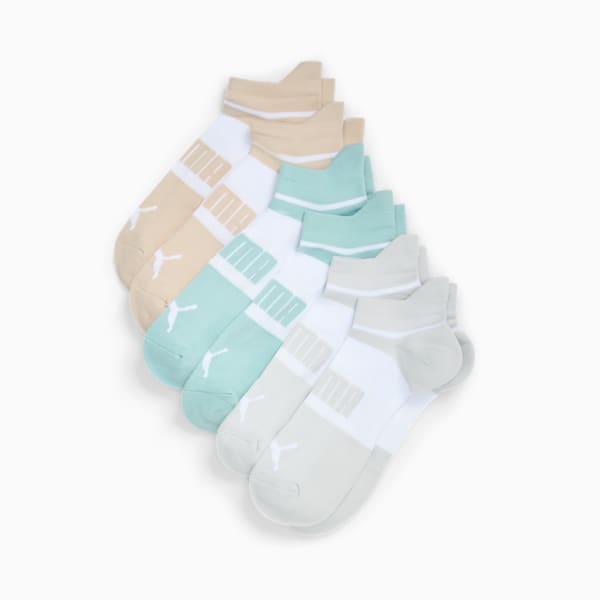 Calcetines cortos de rizo largo para hombre (6 pares), TAN COMBO, extralarge