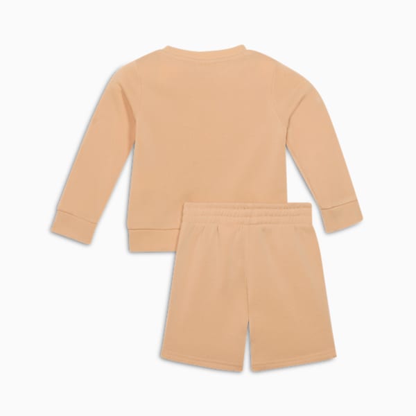 2-Piece Toddlers' Pullover Crew And Shorts Set, LIGHT SAND, extralarge