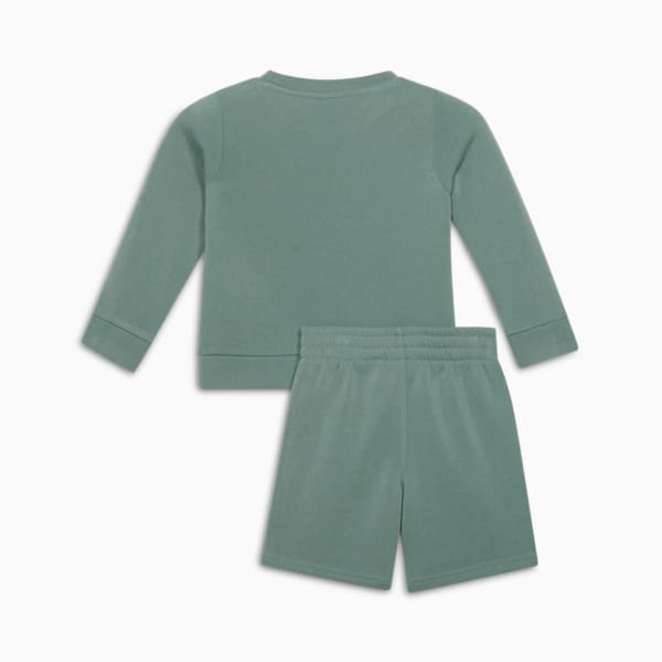 2-Piece Toddlers' Pullover Crew And Shorts Set, GREEN MOON, extralarge
