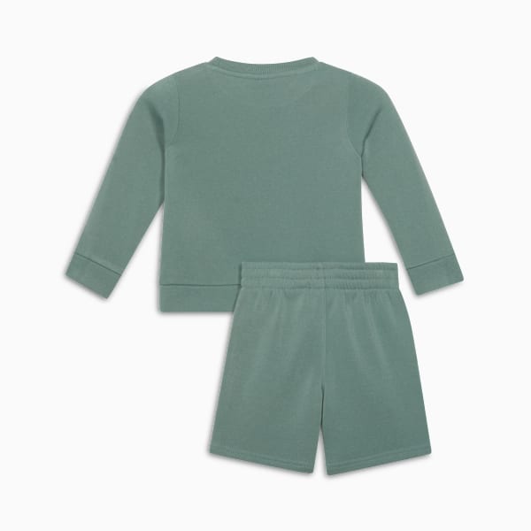Matching Sets Toddlers' 2-Piece Sweatshirt & Shorts Set, GREEN MOON, extralarge