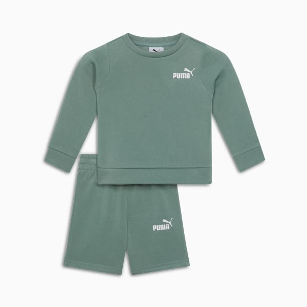 Matching Sets Toddlers' 2-Piece Sweatshirt & Shorts Set, GREEN MOON, extralarge