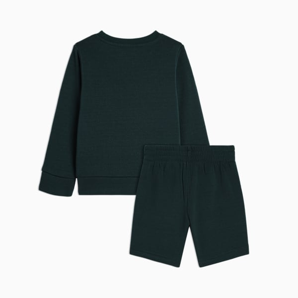 2-Piece Toddlers' Pullover Crew And Shorts Set, GREEN TERRAIN, extralarge