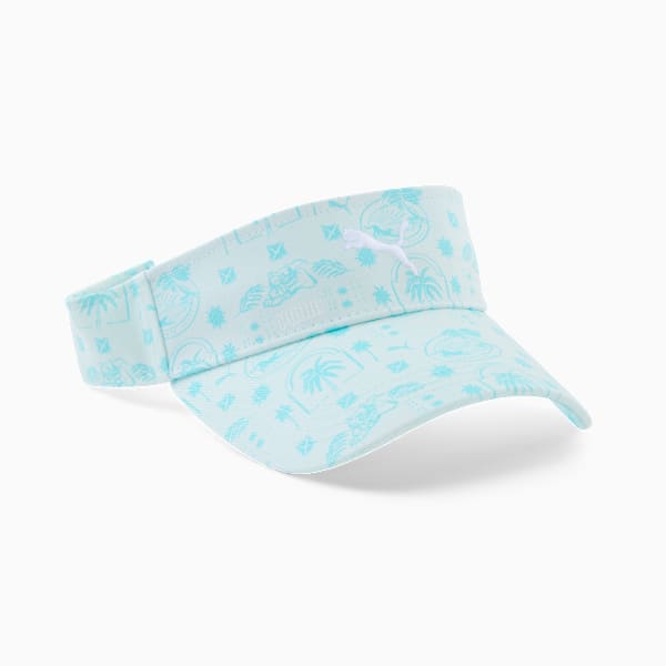 Sunset Adjustable Visor, LT BLUE/PASTEL, extralarge