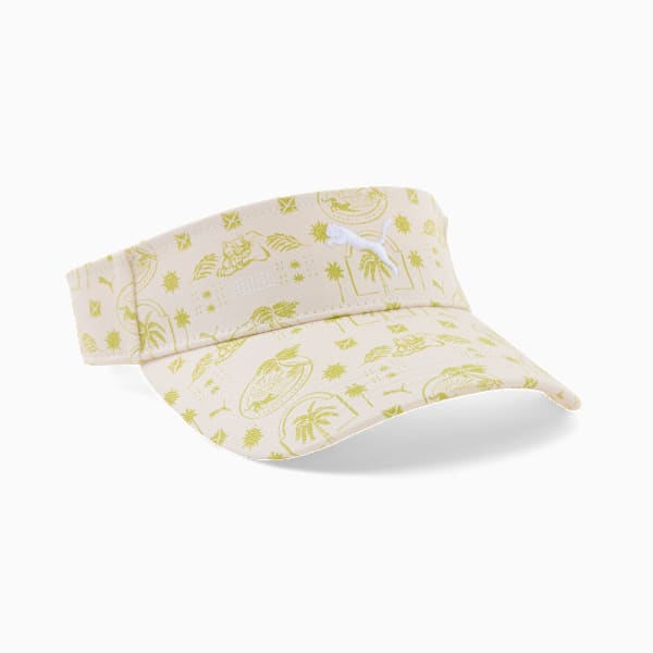 Sunset Adjustable Visor, GREEN/WHITE, extralarge