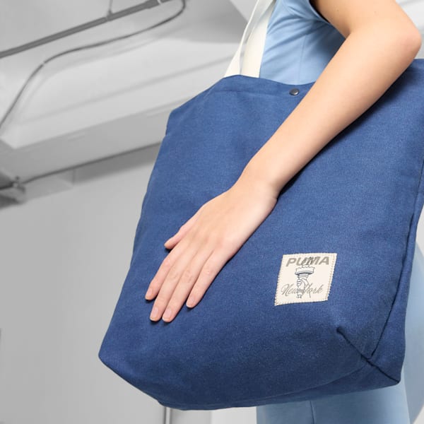 Bolsa tote de compras Lafayette Canvas, NAVY, extralarge