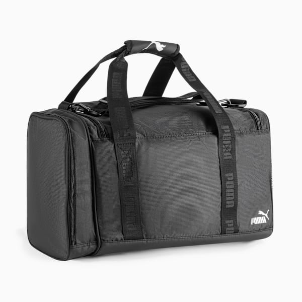 Small Gym Duffel Bag, BLACK/WHITE, extralarge
