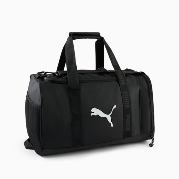 Small Gym Duffel Bag, BLACK/WHITE, extralarge
