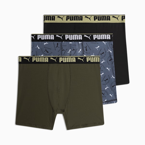 3PK Mens Athletic Crackle C Men, OLIVE, extralarge